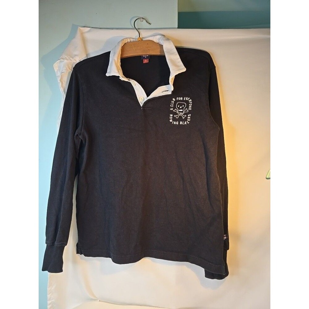 Rowing Blazers Polo Skull Rugby Men’s Shirt Sz Small Preppy Dark Academia Heavy
